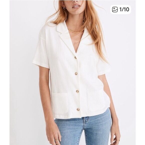 Madewell Tops - 616. Madewell “lightspun camp shirt” Lagenlook Colette top